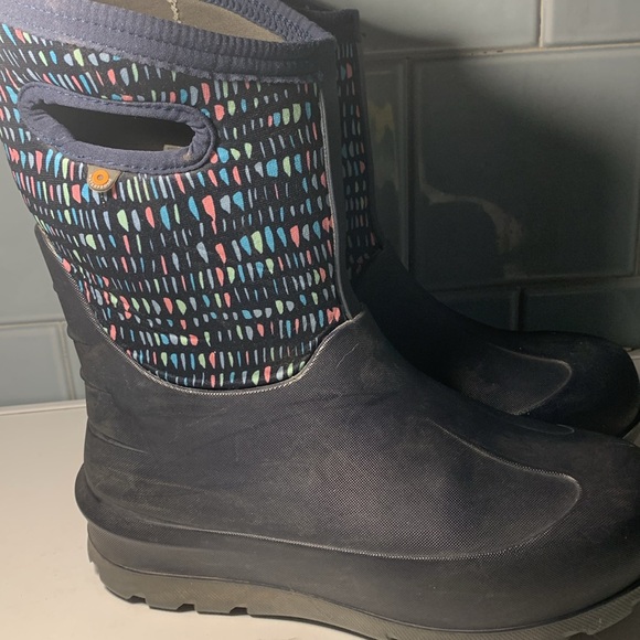 Bogs Neo Classic Twinkle Waterproof-35*F Rubber Boot Youth Size 5 multi color - Picture 3 of 10
